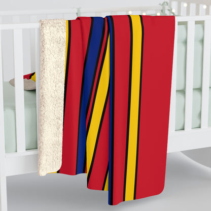 Venezuela Retro Stripes Blanket Throw