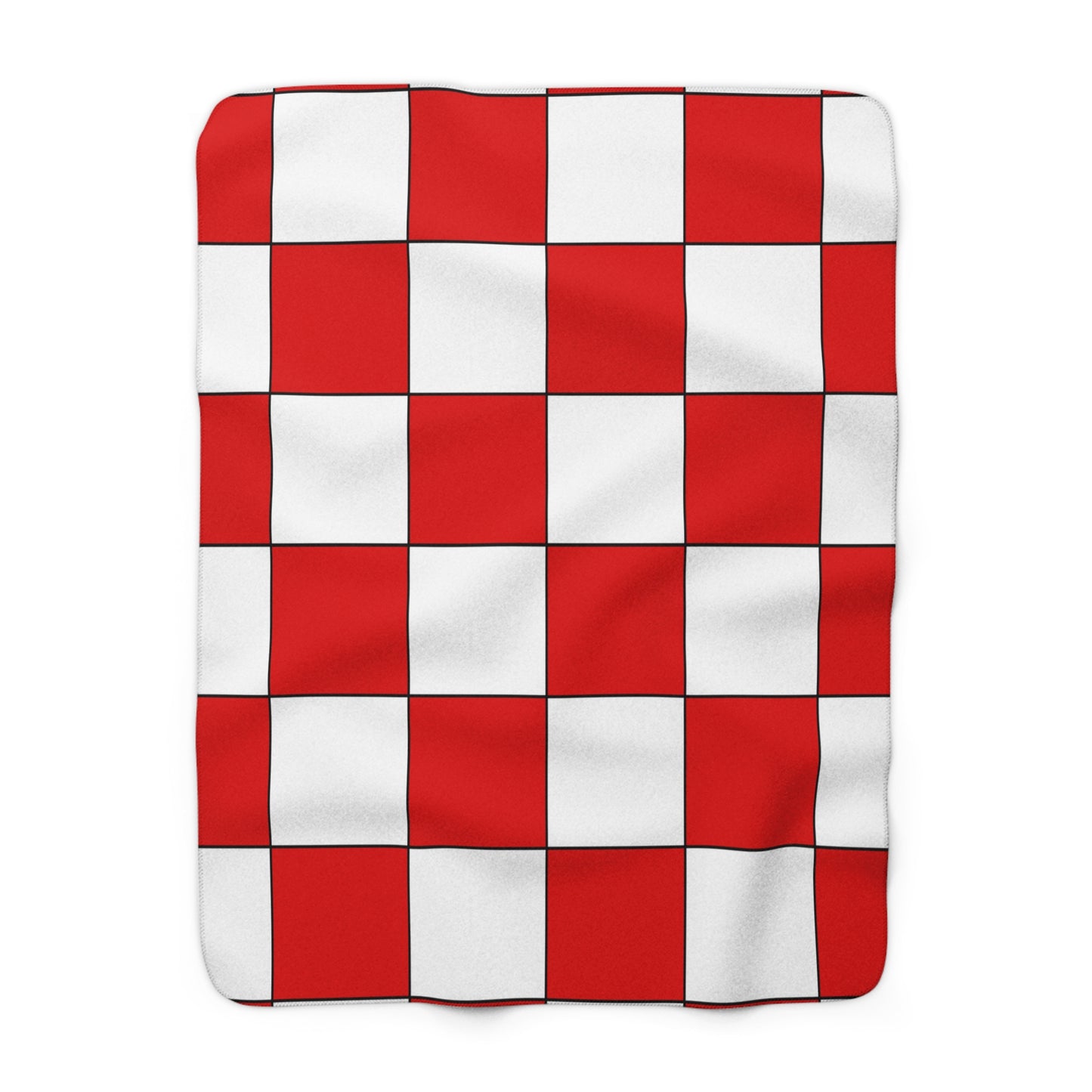 Singapore Retro Check Blanket Throw