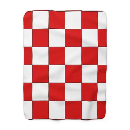 Singapore Retro Check Blanket Throw