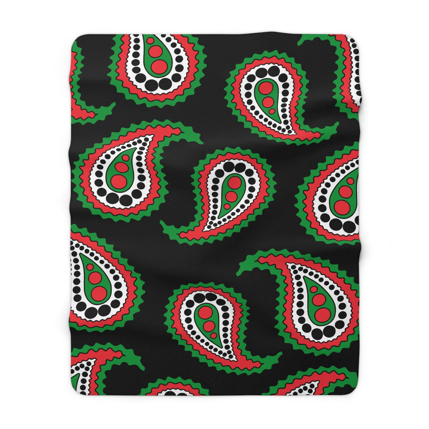 Palestine Retro Paisley Blanket Throw