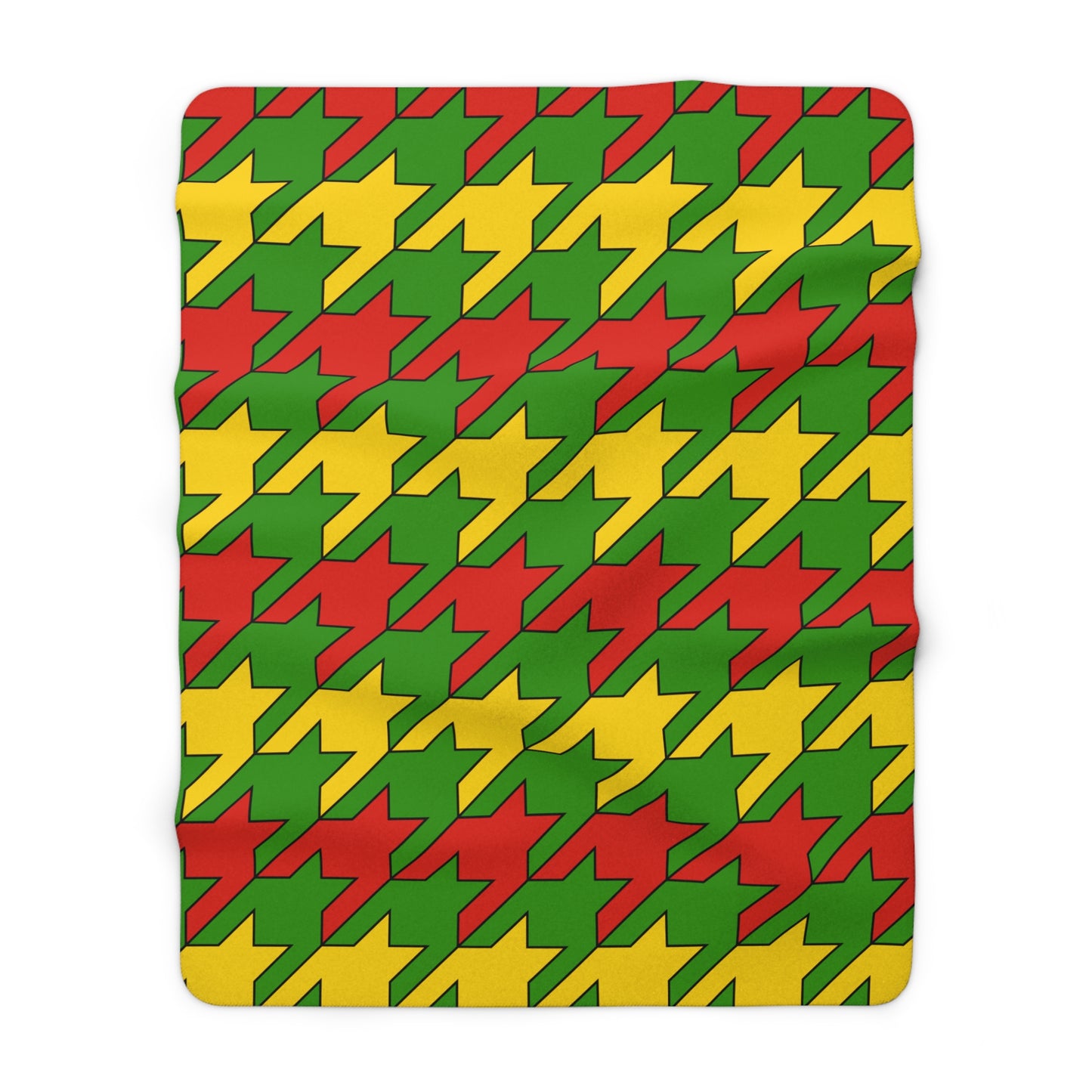 Benin Retro Houndstooth Blanket Throw
