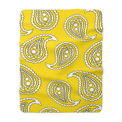 Vatican City Retro Paisley Blanket Throw