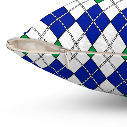 Lesotho Retro Argyle Cushion Pillow