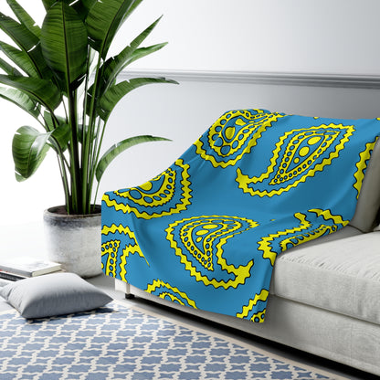 Aruba Retro Paisley Blanket Throw