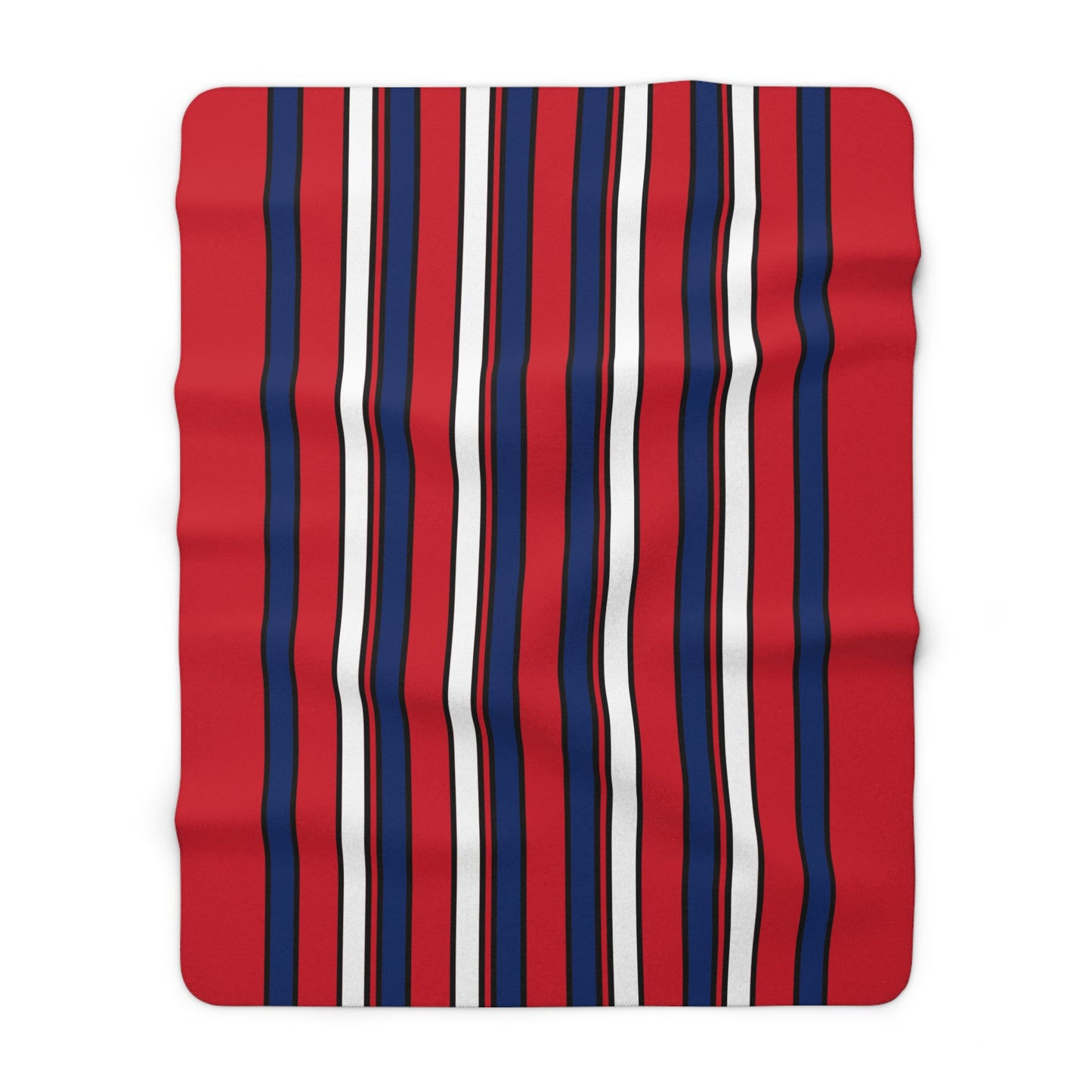 Lao Peoples Democratic Republic Retro Stripes Blanket Throw