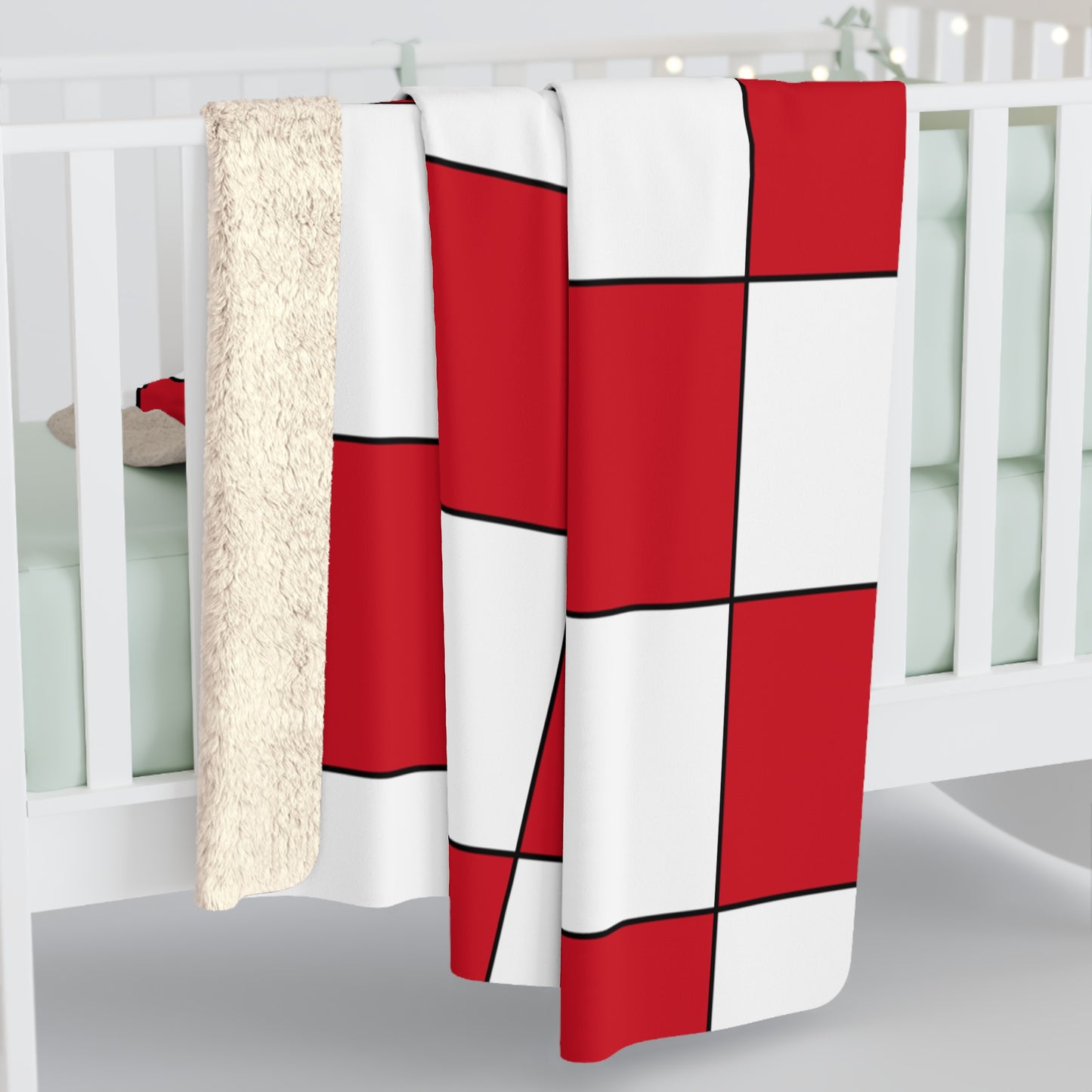 England Retro Check Blanket Throw