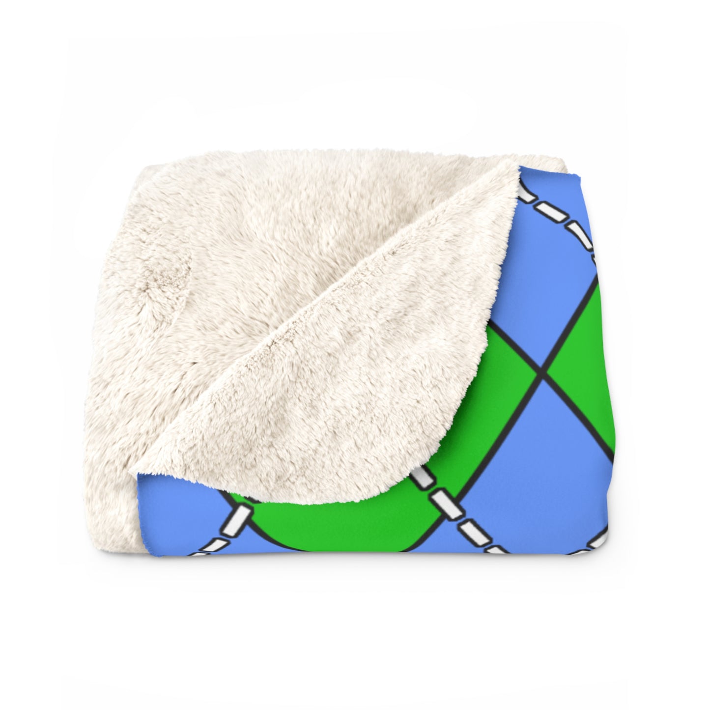 Djibouti Retro Argyle Blanket Throw