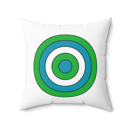 Uzbekistan Retro Target Cushion Pillow