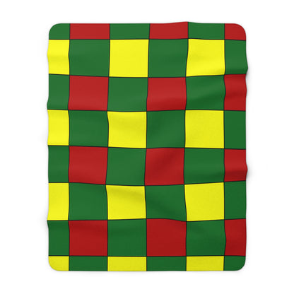 Senegal Retro Check Blanket Throw