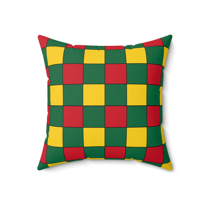 Ghana Retro Check Cushion Pillow