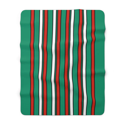 Bulgaria Retro Stripes Blanket Throw