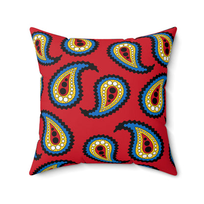 Antigua And Barbuda Retro Paisley Cushion Pillow