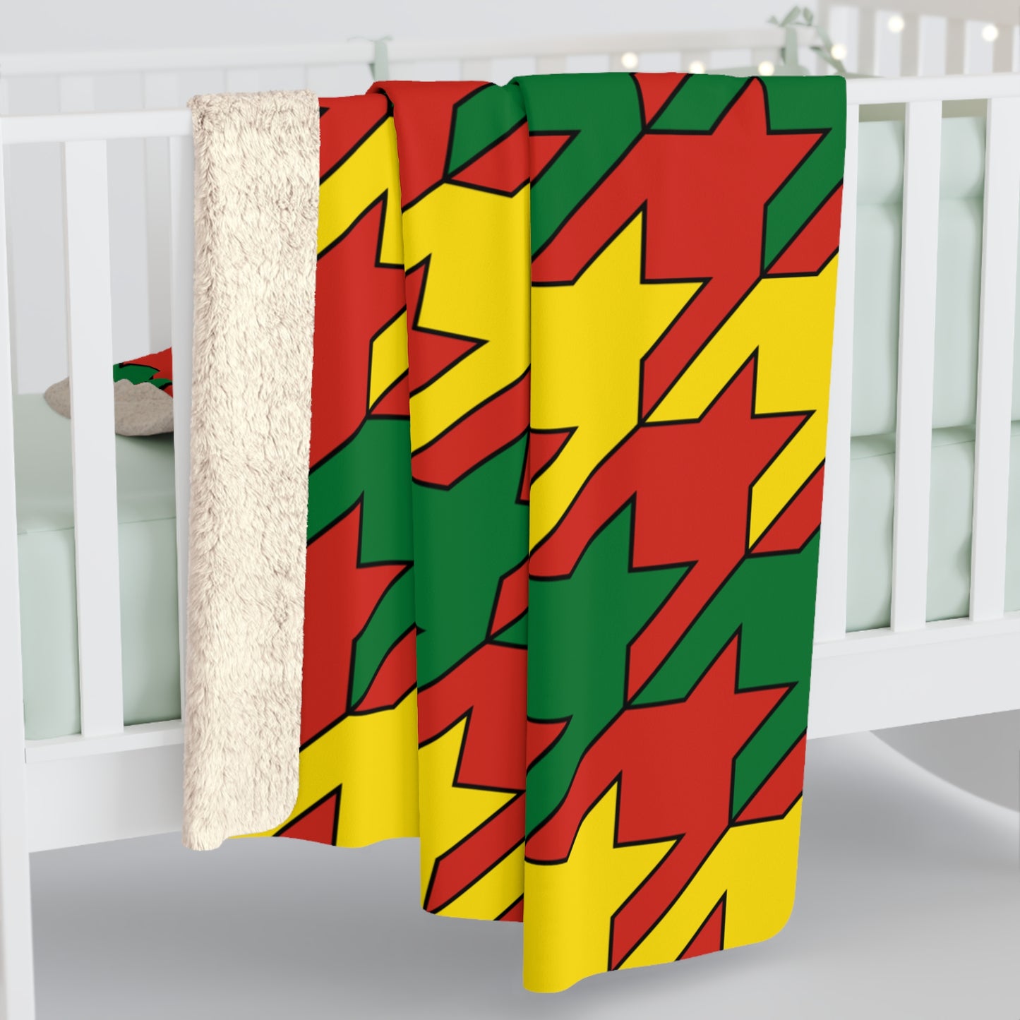 Bolivia Retro Houndstooth Blanket Throw