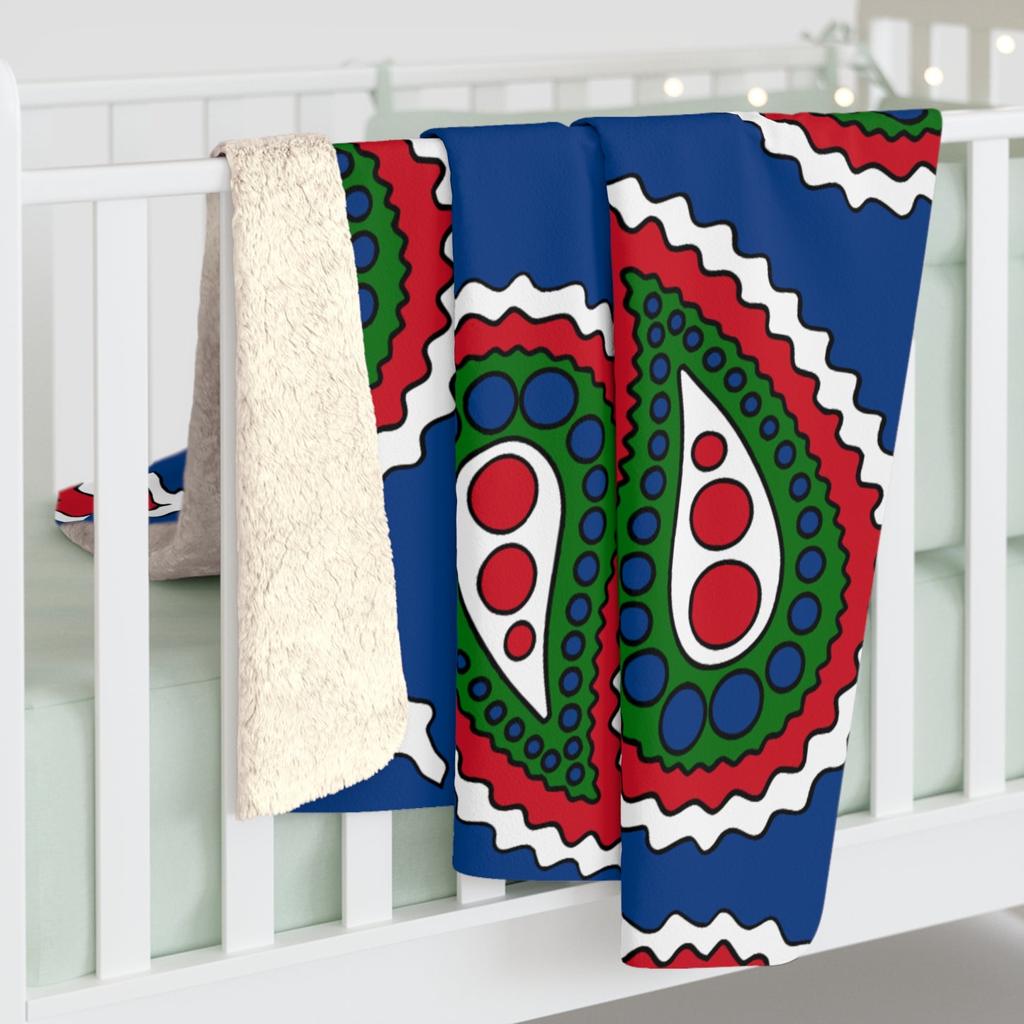 Belize Retro Paisley Blanket Throw