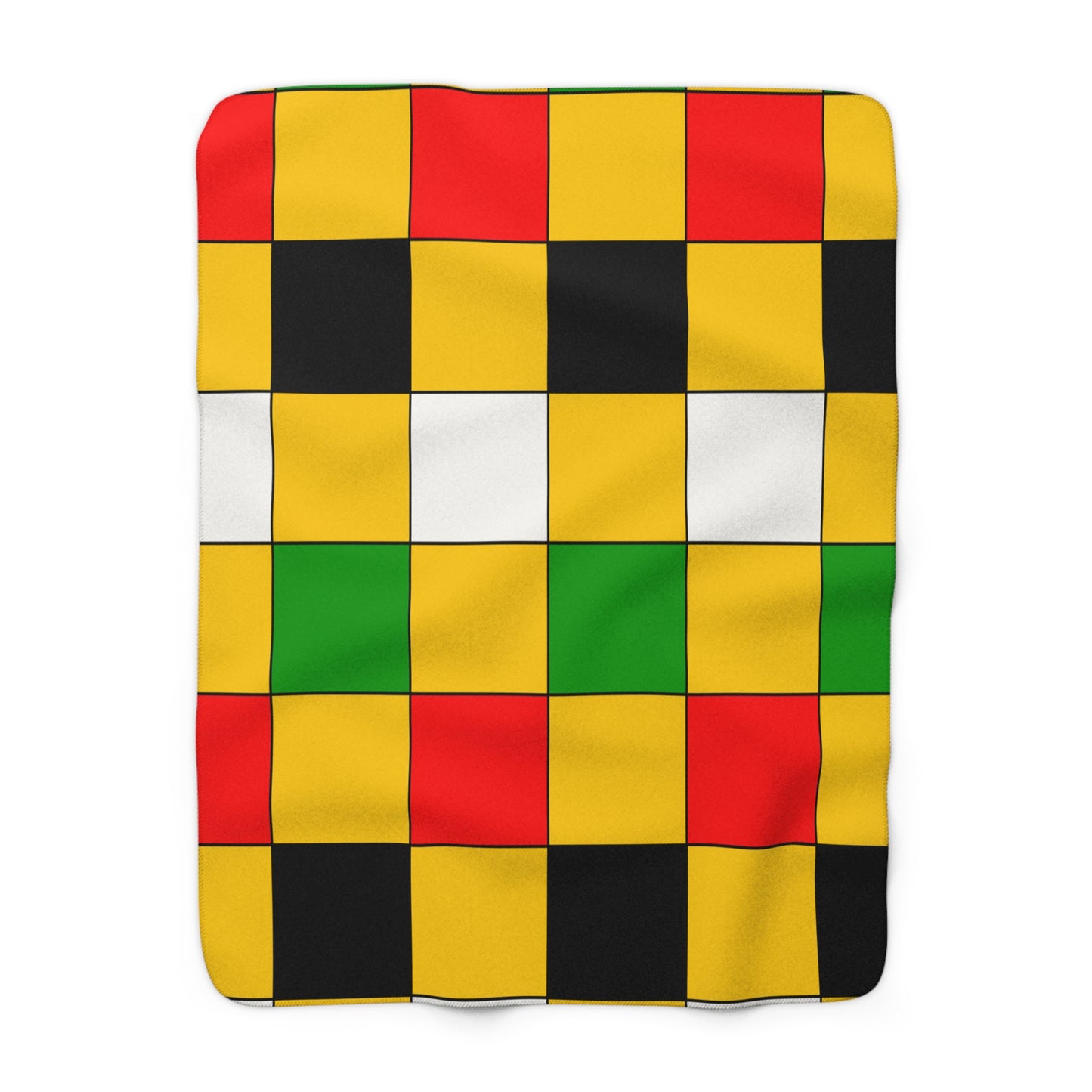 Mozambique Retro Check Blanket Throw