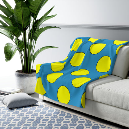 Aruba Retro Polka Dots Blanket Throw