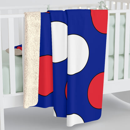 Sint Maarten Retro Polka Dots Blanket Throw