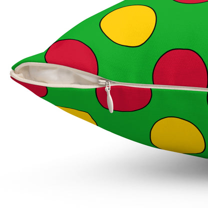 Sao Tome And Principe Retro Polka Dots Cushion Pillow
