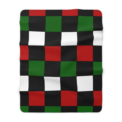 Kenya Retro Check Blanket Throw