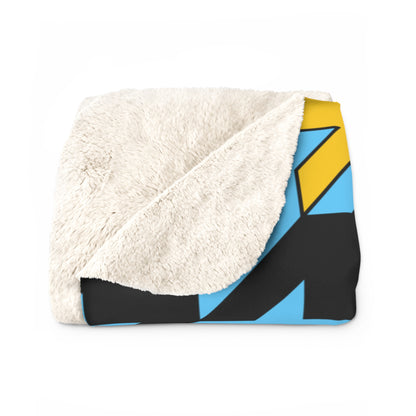 Saint Lucia Retro Houndstooth Blanket Throw