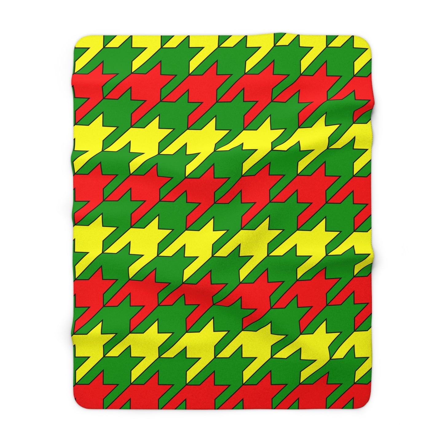 Guinea Retro Houndstooth Blanket Throw