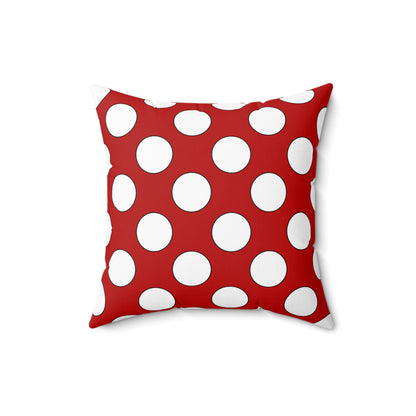 Isle Of Man Retro Polka Dots Cushion Pillow