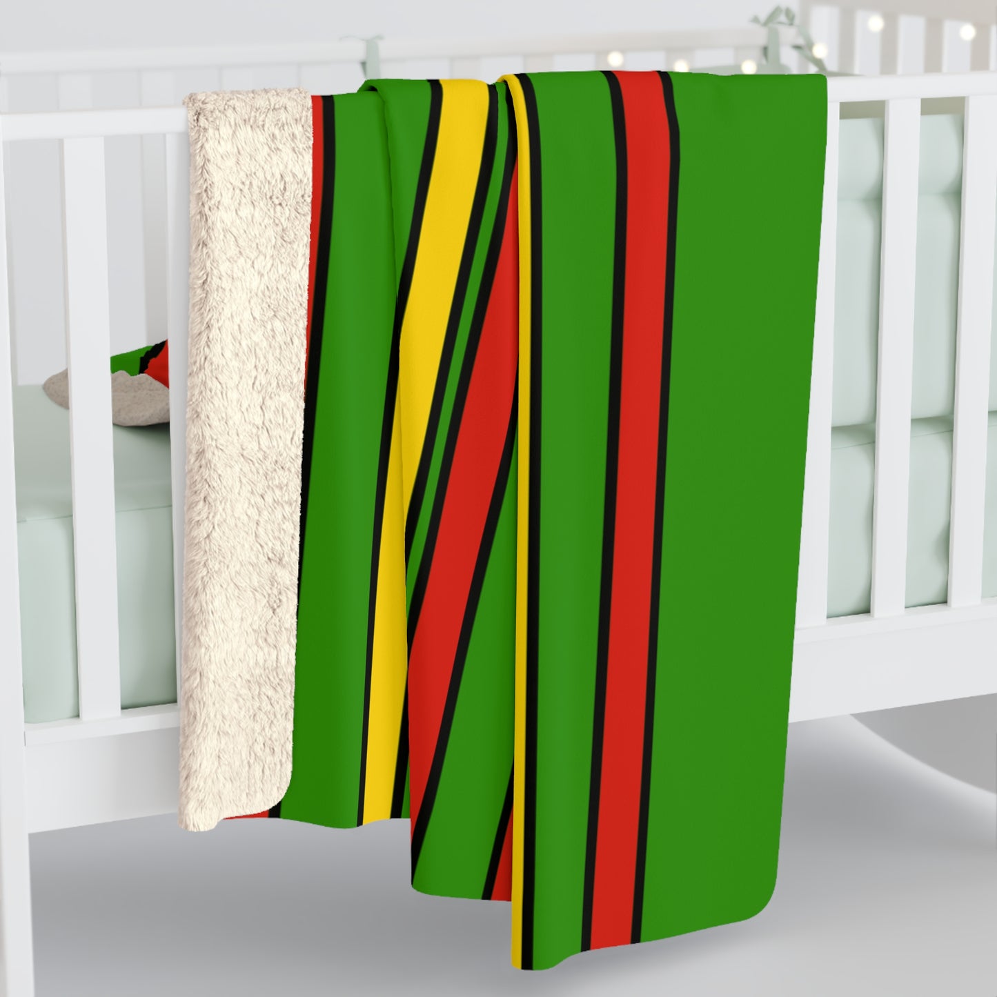 Benin Retro Stripes Blanket Throw