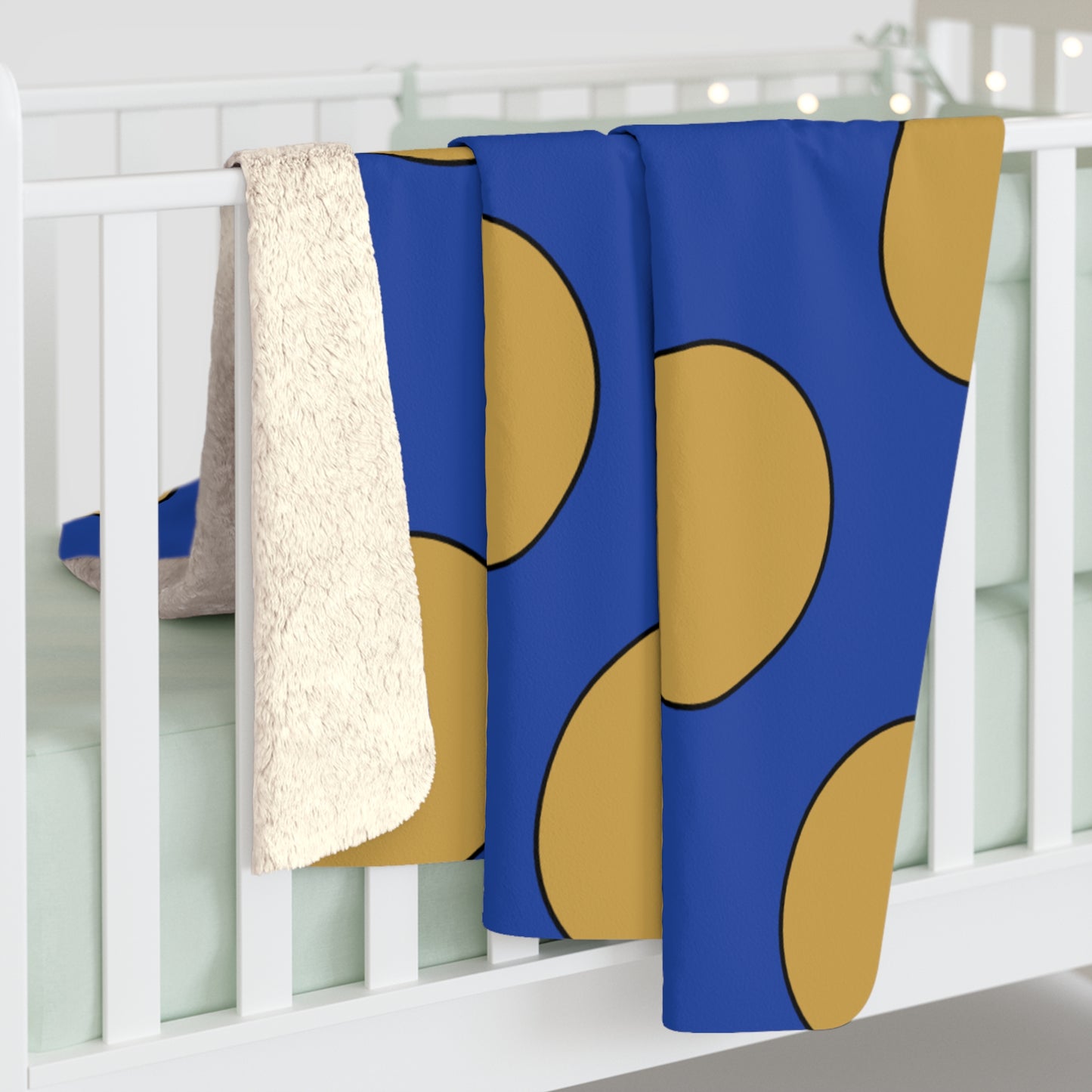 Kosovo Retro Polka Dots Blanket Throw