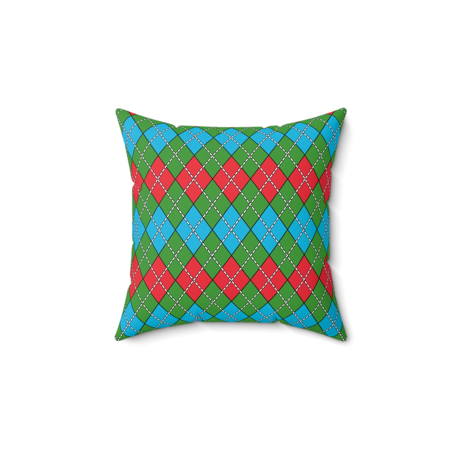 Azerbaijan Retro Argyle Cushion Pillow