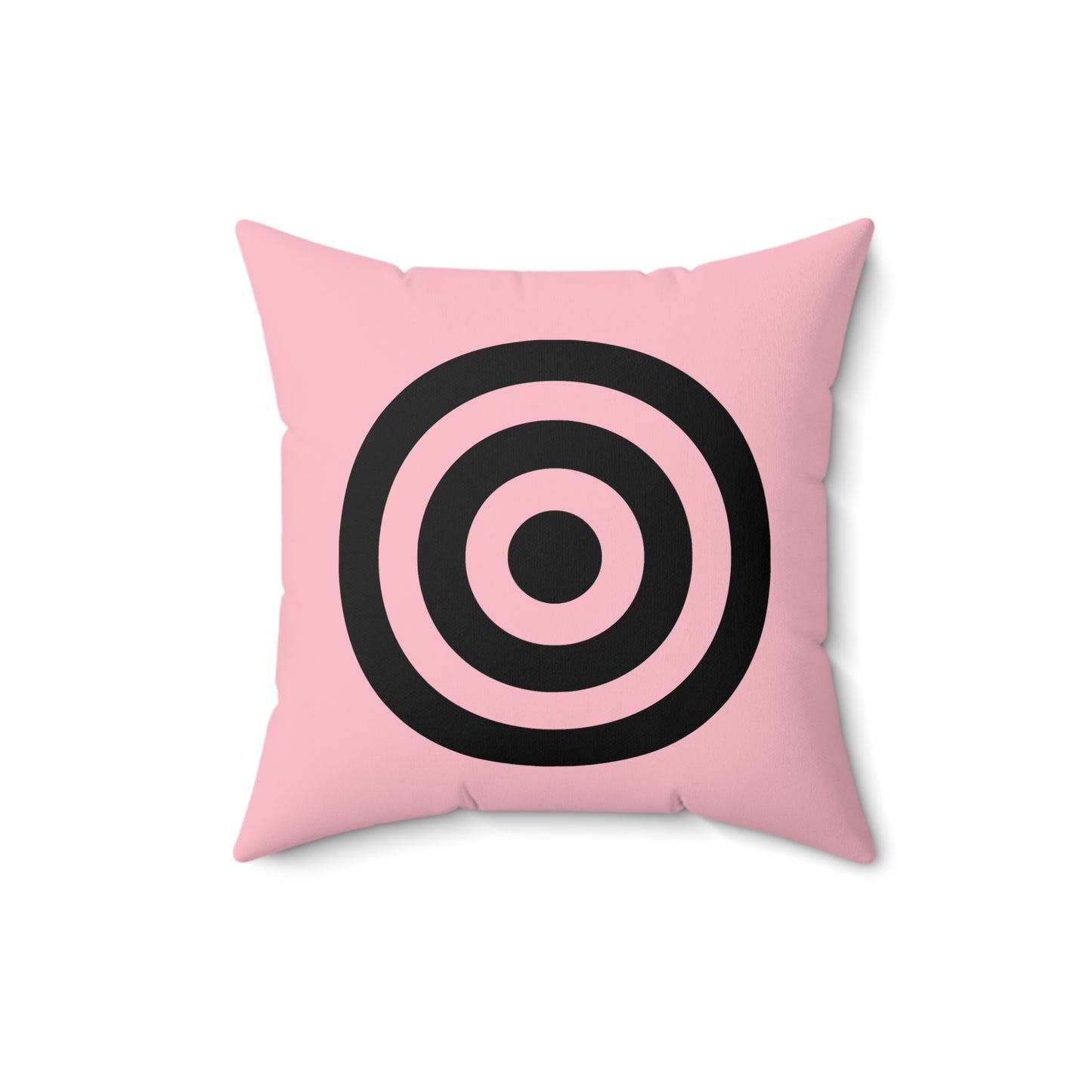 Pink, Black Retro Target Cushion Pillow