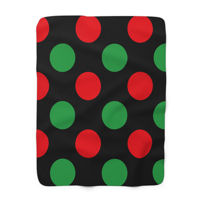 Libya Retro Polka Dots Blanket Throw