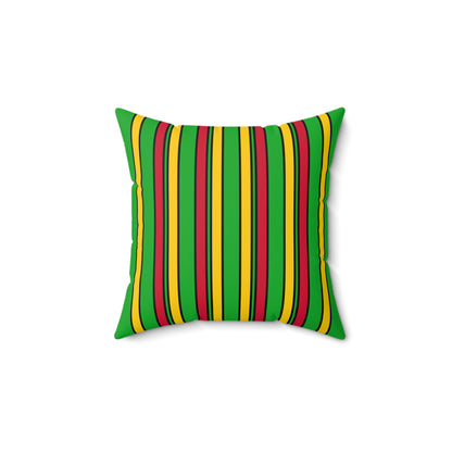 Sao Tome And Principe Retro Stripes Cushion Pillow