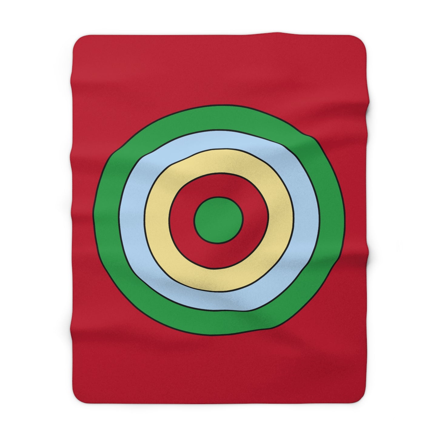 Eritrea Retro Target Blanket Throw