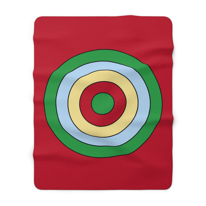Eritrea Retro Target Blanket Throw