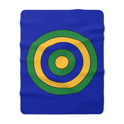 Christmas Island Retro Target Blanket Throw