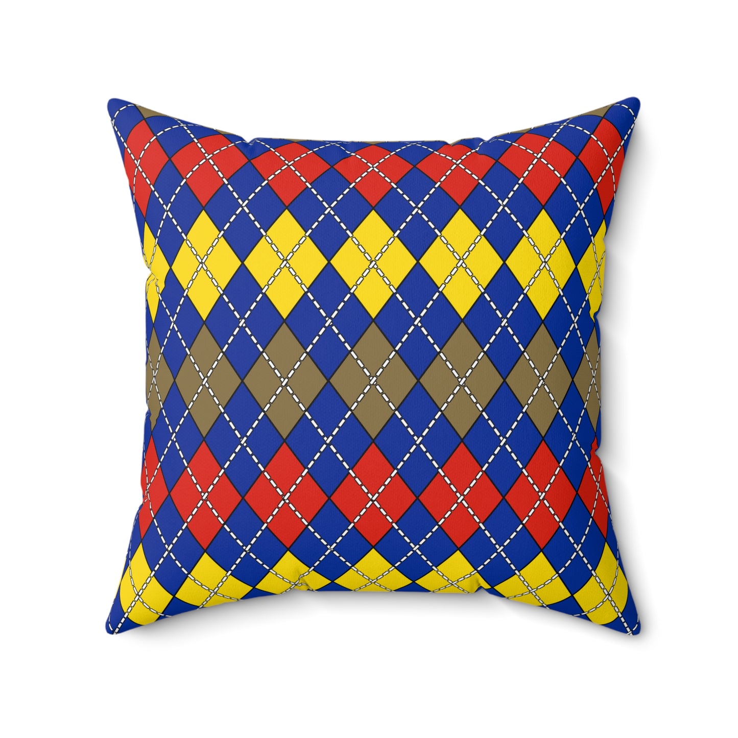 Moldova Retro Argyle Cushion Pillow