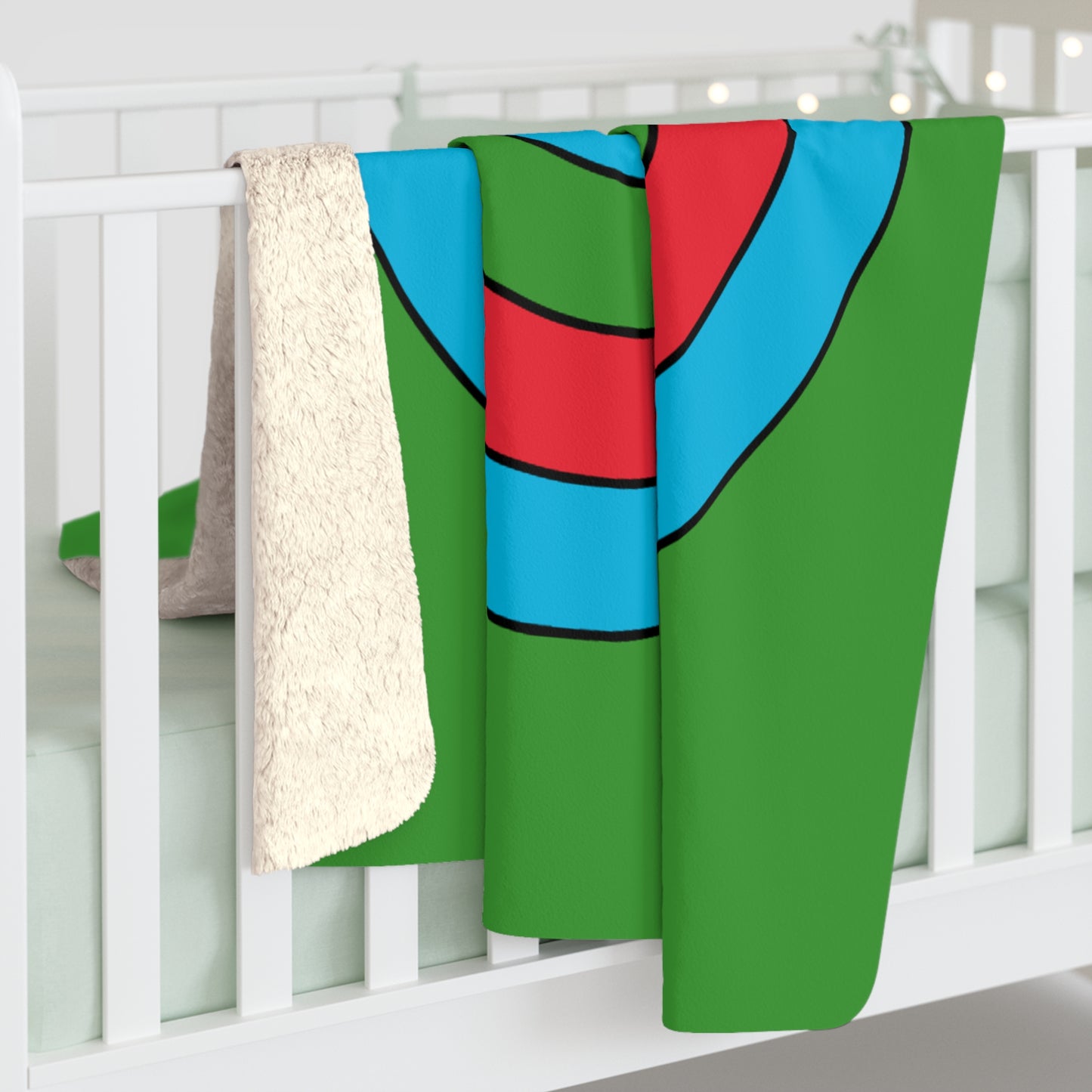 Azerbaijan Retro Target Blanket Throw