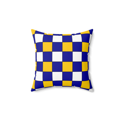 Bosnia And Herzegovina Retro Check Cushion Pillow
