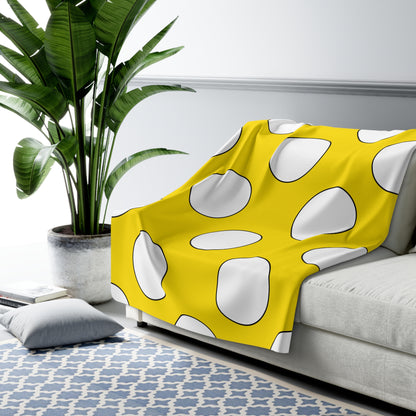 Vatican City Retro Polka Dots Blanket Throw