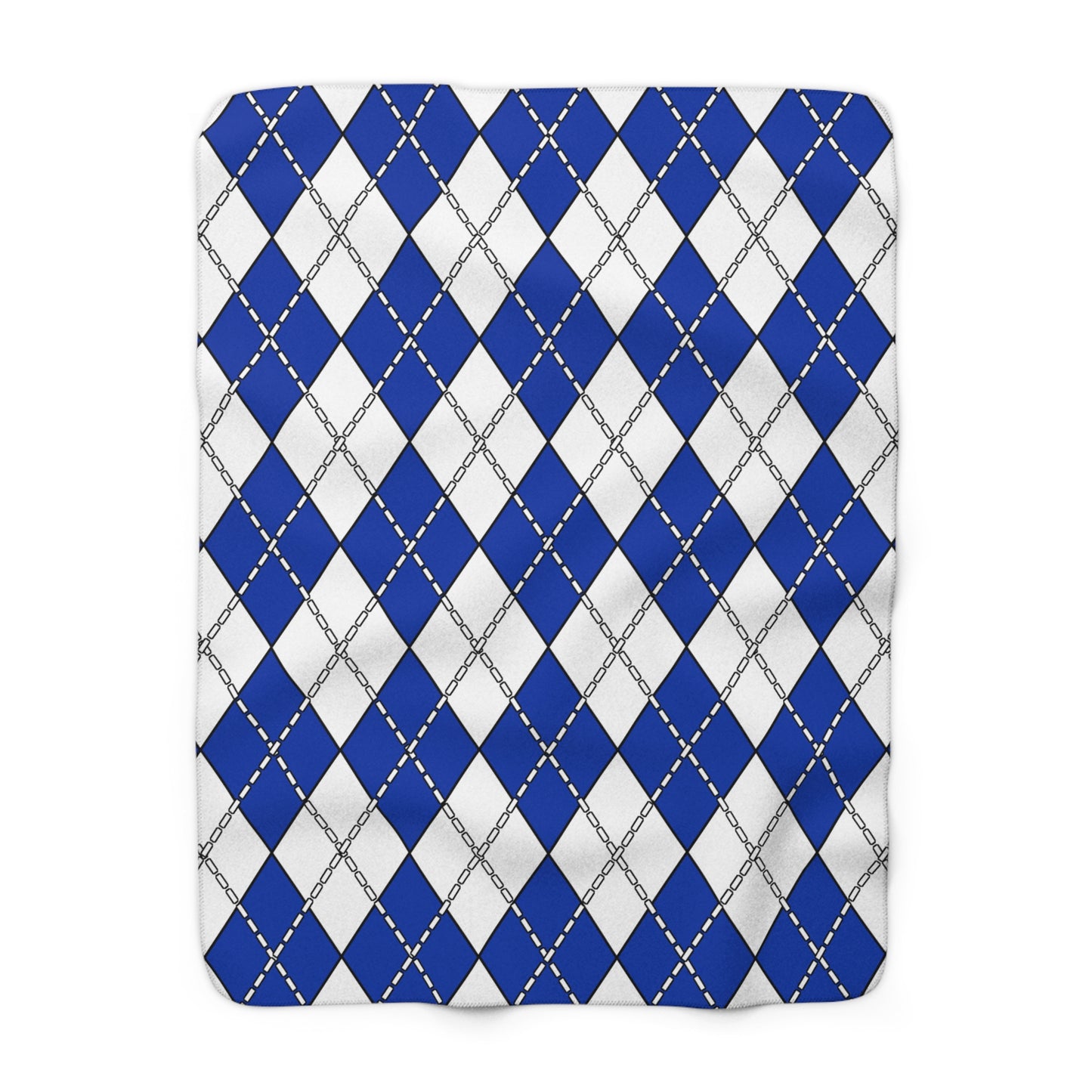 Uruguay Retro Argyle Blanket Throw