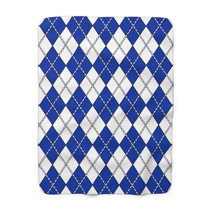 Uruguay Retro Argyle Blanket Throw