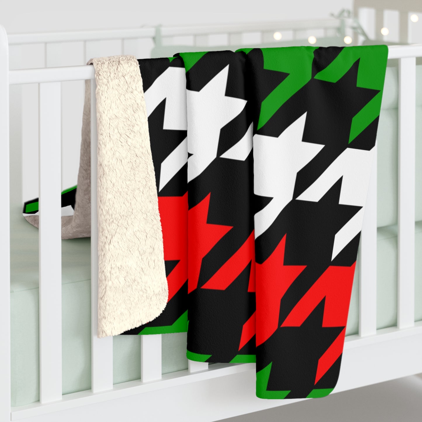 Sudan Retro Houndstooth Blanket Throw
