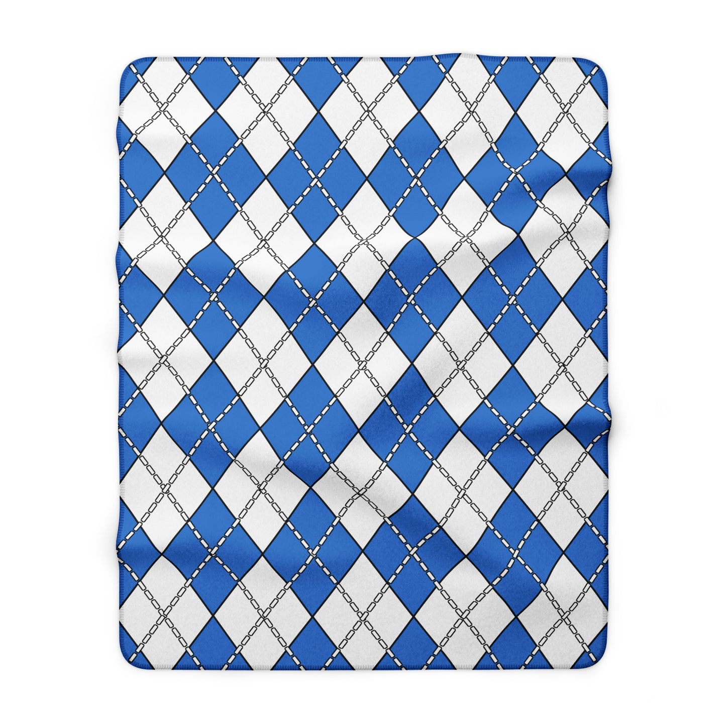 Antarctica Retro Argyle Blanket Throw