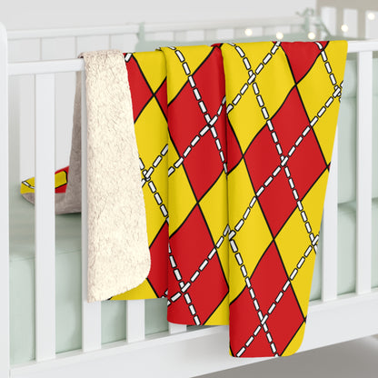 Catalonia Retro Argyle Blanket Throw