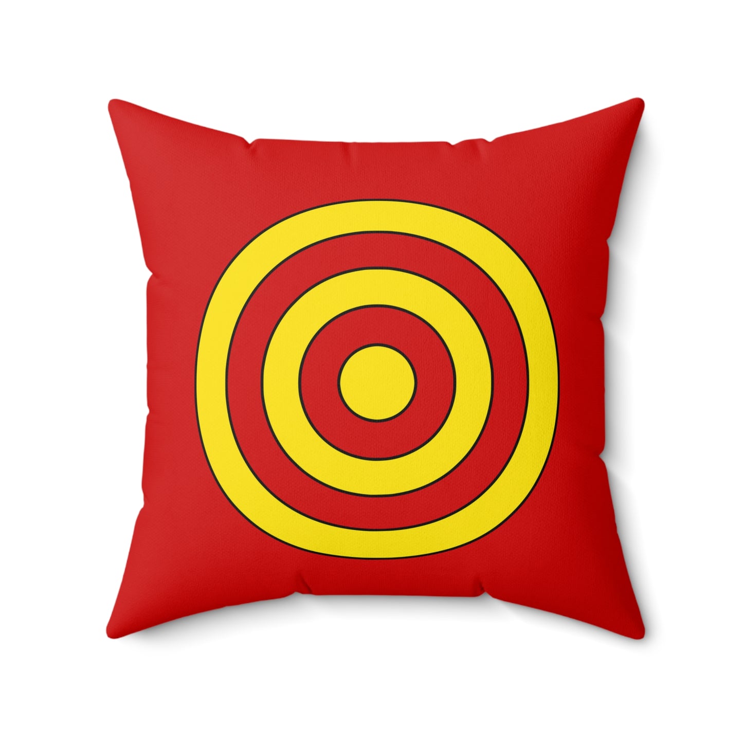 North Macedonia Retro Target Cushion Pillow