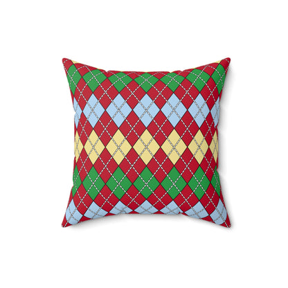 Eritrea Retro Argyle Cushion Pillow
