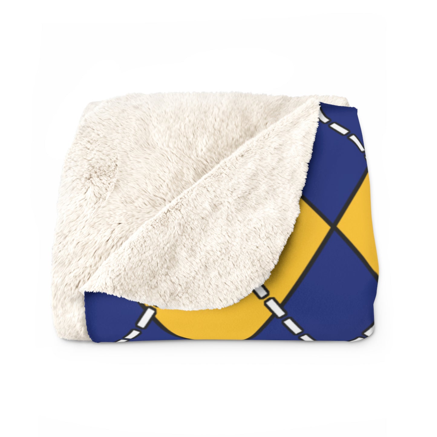 Barbados Retro Argyle Blanket Throw