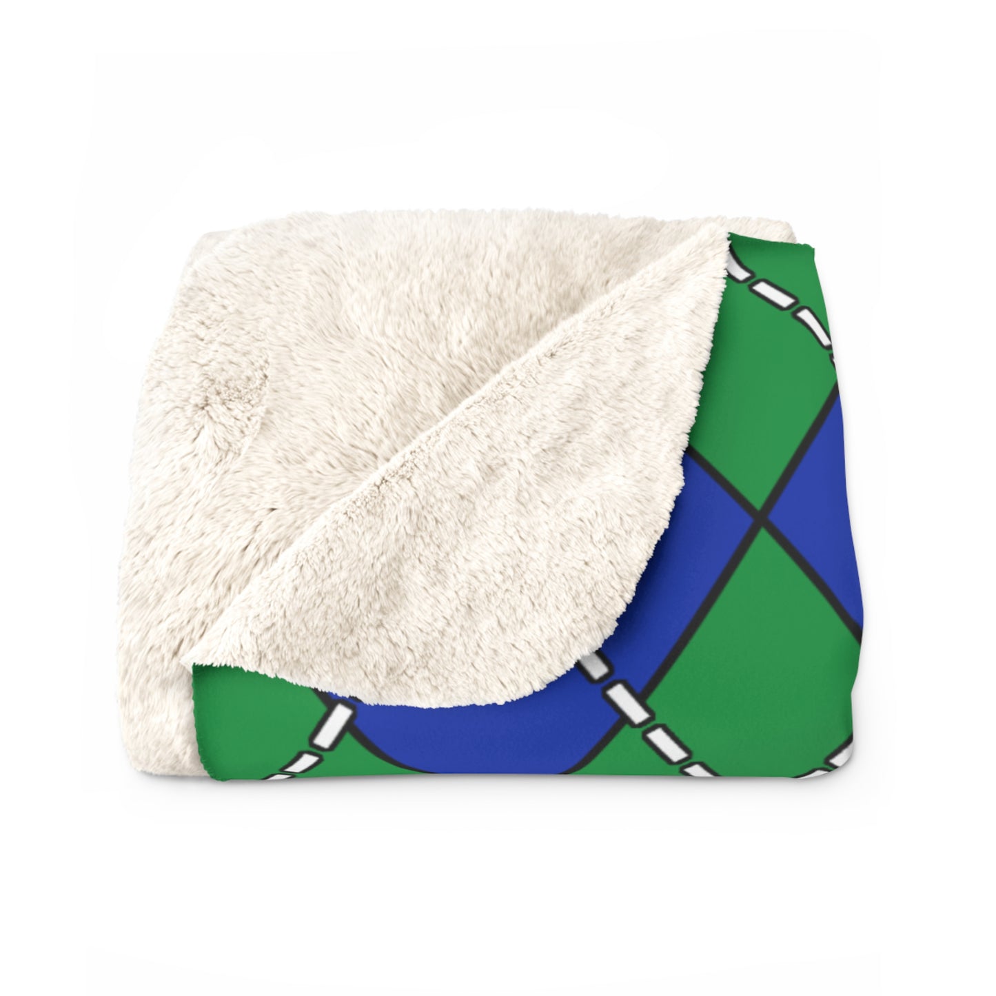 New Caledonia Retro Argyle Blanket Throw