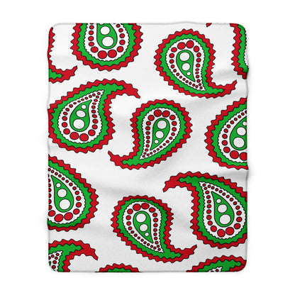Burundi Retro Paisley Blanket Throw