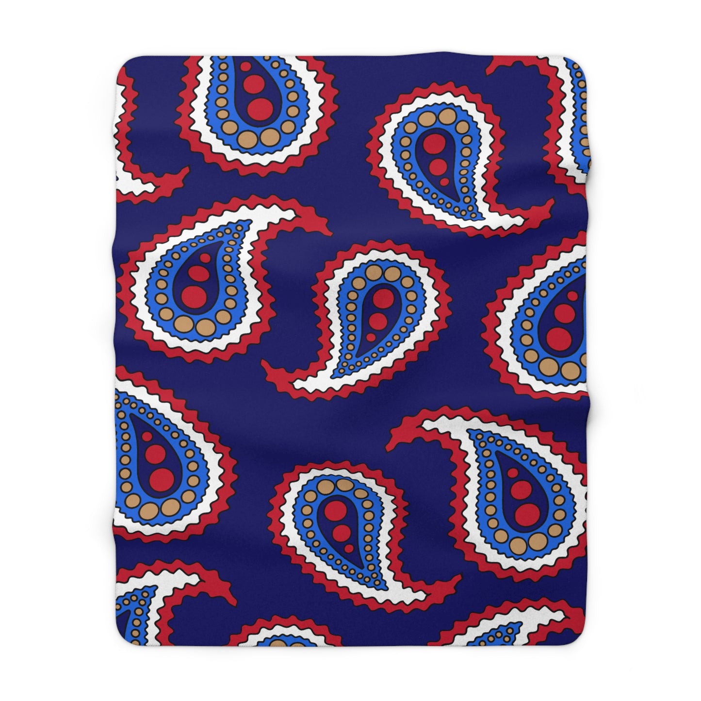 Tristan Da Cunha Retro Paisley Blanket Throw